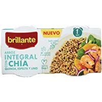 Los mejores  - Brillante Arroz Integral Con Chía- Quinoa- Espelta Y Lino 125G X 2 - [Pack De 8] - Total 2 Kg